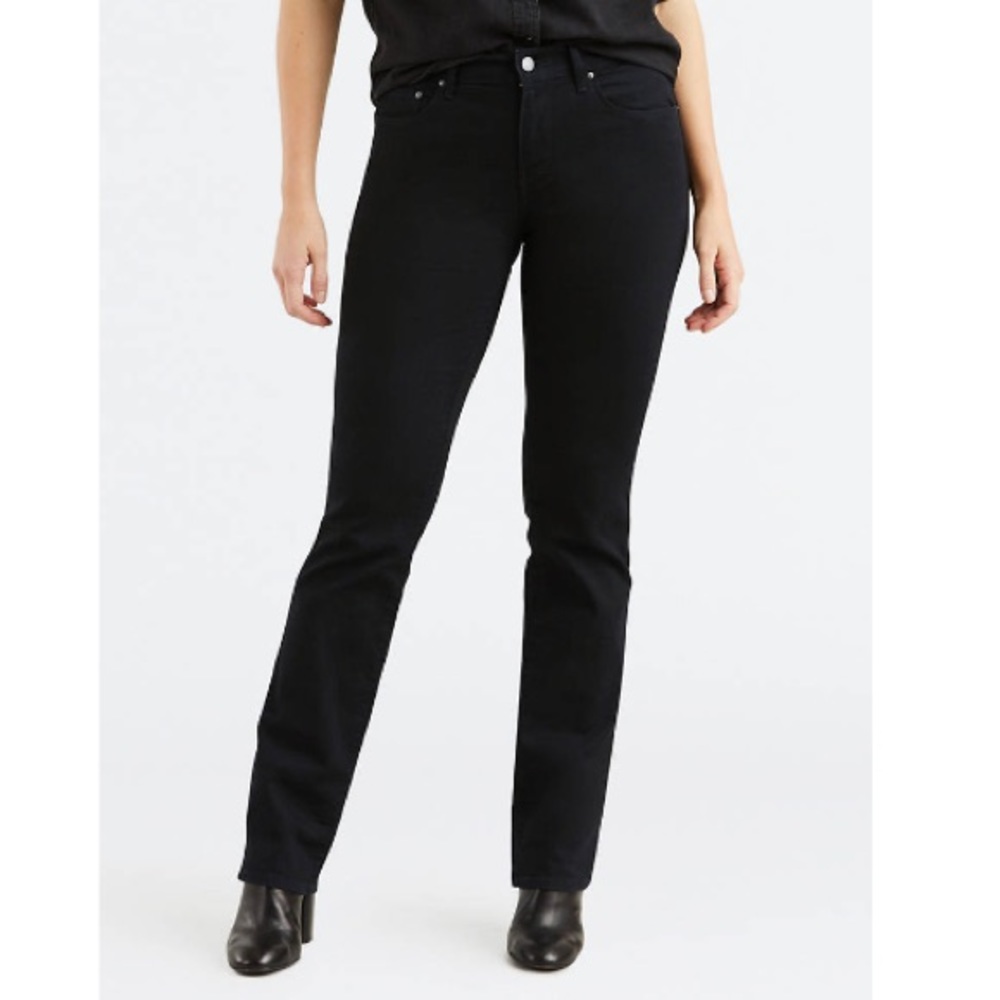 Levis 505 Straight Leg Jeans Black Size 32